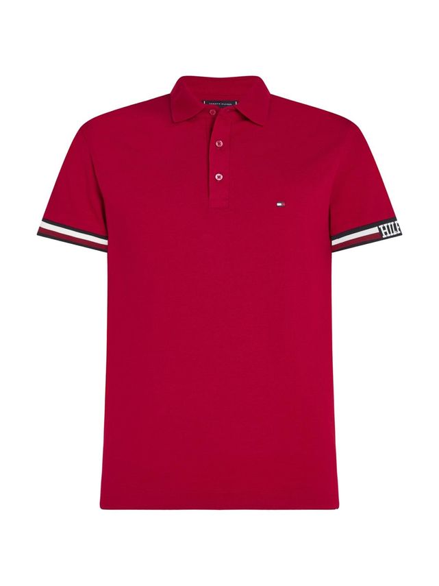 Monotype Flag Cuff Slim Fit Polo