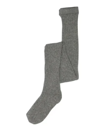 Mp Denmark Basic Rib Strømpebukser Grey 80
