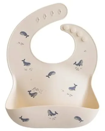 Mushie Silikone Hagesmæk Whales