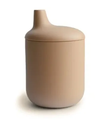 Mushie Silikone Sippy Kop Natural