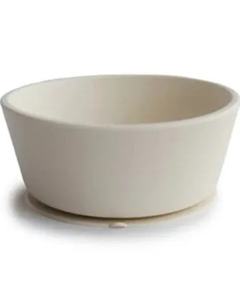 Mushie Silikone Skål Ivory