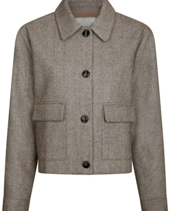 Neo Noir Jakke Romana Herringbone Dusty Brown