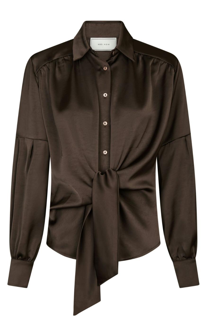 Neo Noir Skjorte Naja Dark Brown