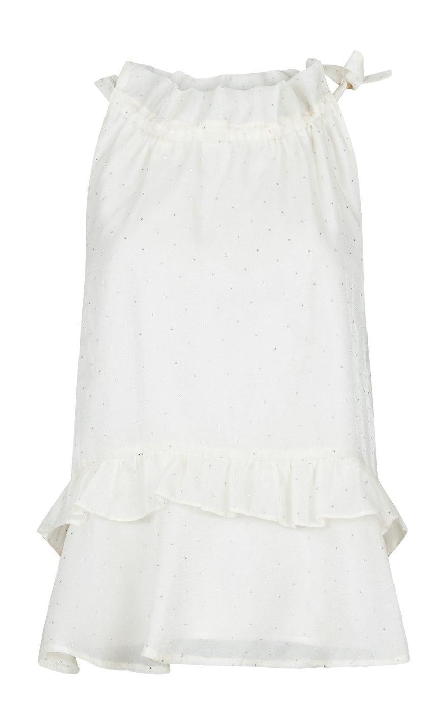 Neo Noir Top Margy Bedazzled Creme