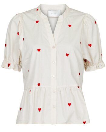 Neo Noir Top Savy Hearts Creme