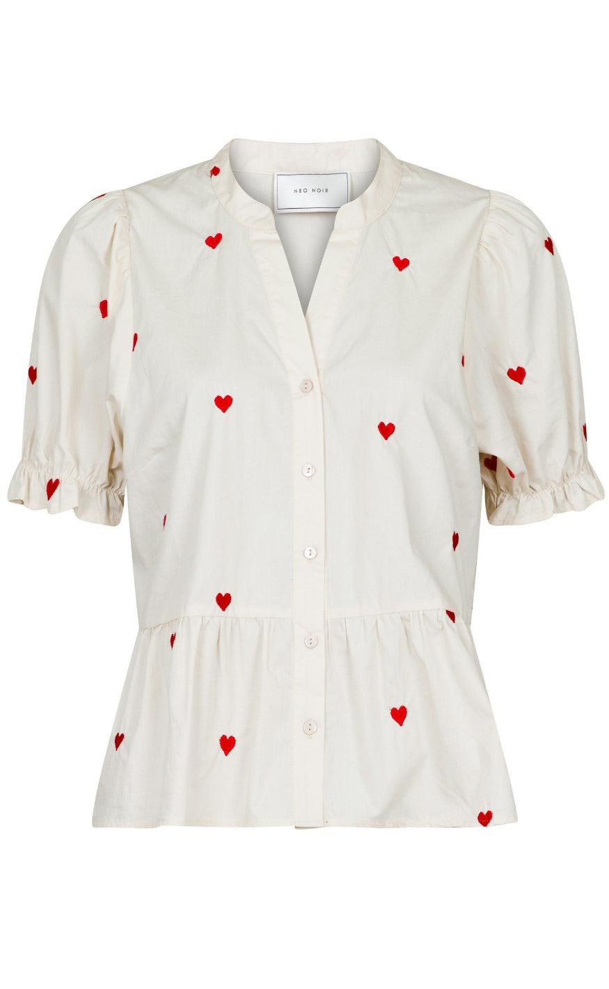 Neo Noir Top Savy Hearts Creme