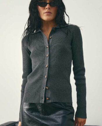 Noella Cardigan Livanna Knit Medium Grey Mel