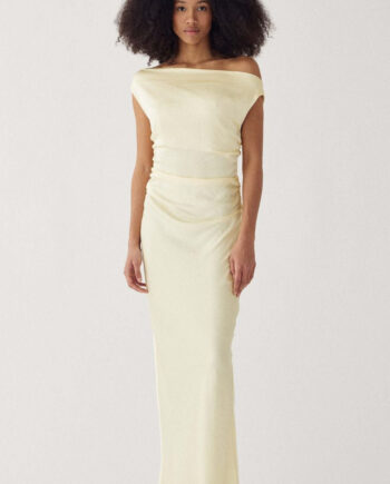 Noella Kjole Mignonette Pale Yellow