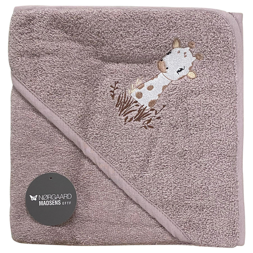 Nørgaard Madsens Badeslag Str  80x80 Cm  Blomme    Giraf