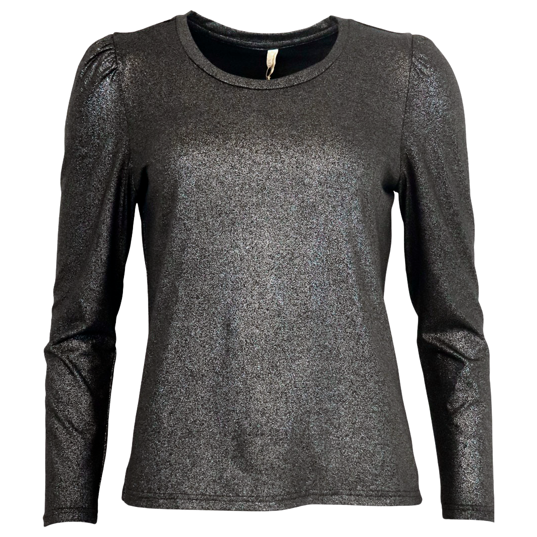 Ofelia Carla Dame Bluse Black Combi