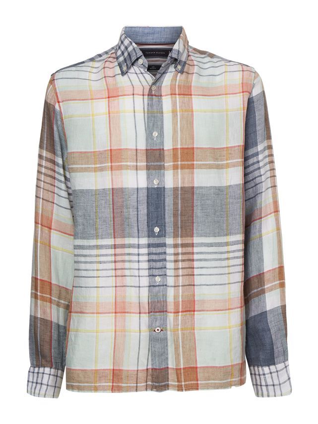 Pigment Dyed Linen Chk Rf Shirt