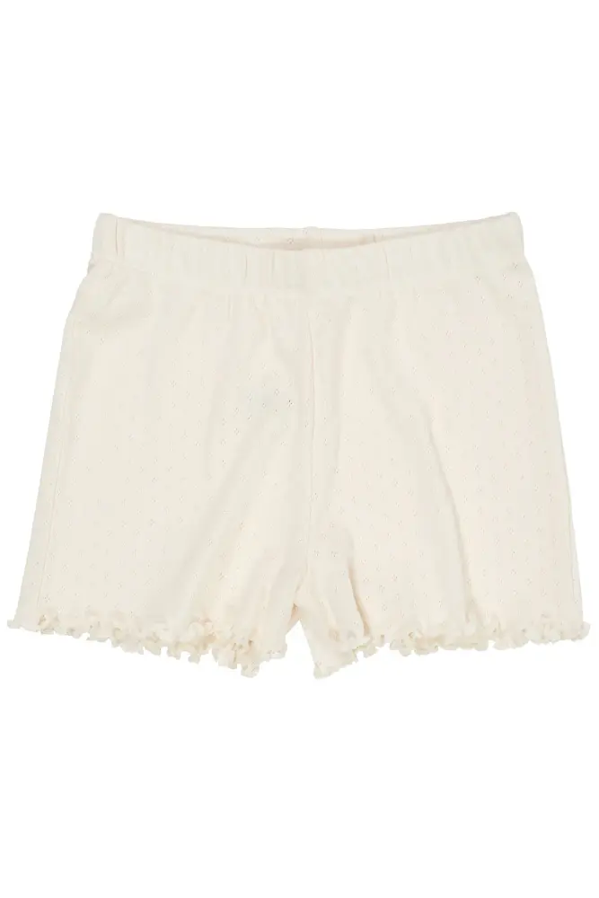 Pointelle Shorts Cream 86