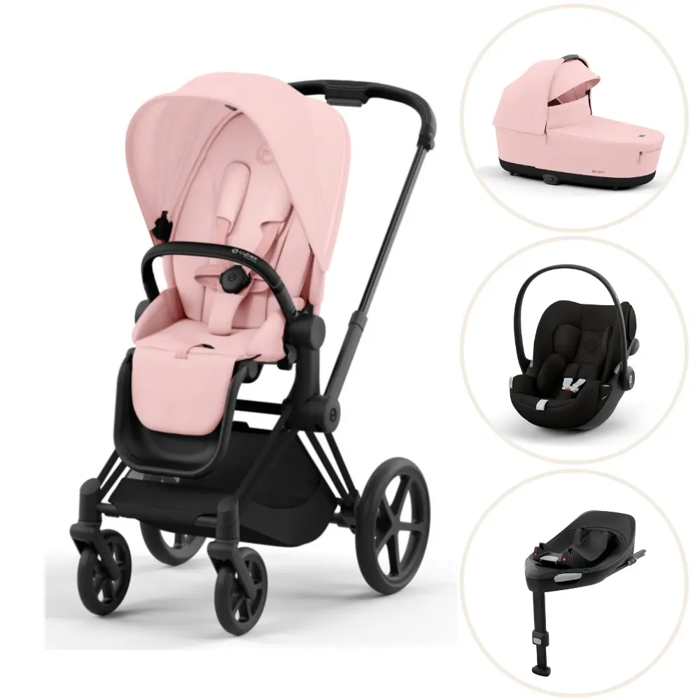 Priam Duovogn Peach Pink Matt Black Inkl Cloud Og Base Magic Black