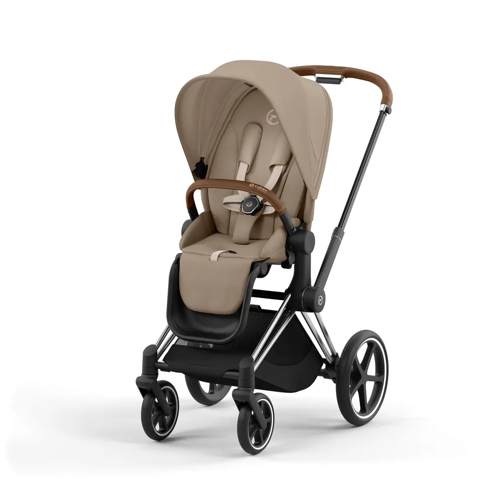 Priam Klapvogn Cozy Beige Chrome Brown