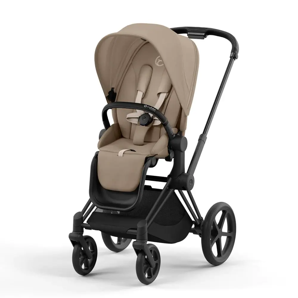 Priam Klapvogn Cozy Beige Matt Black