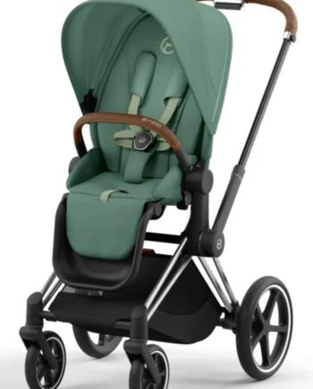 Priam Klapvogn Leaf Green Chrome Brown