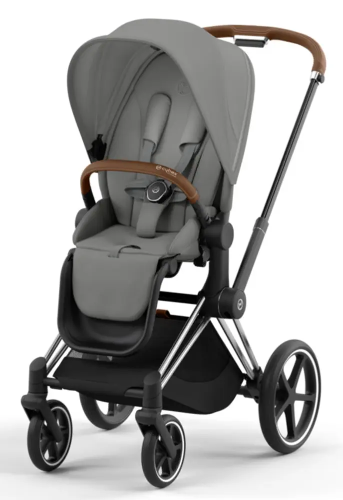 Priam Klapvogn Mirage Grey Chrome Brown