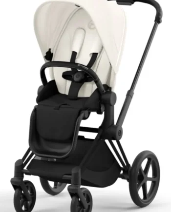 Priam Klapvogn  Off White Matt Black