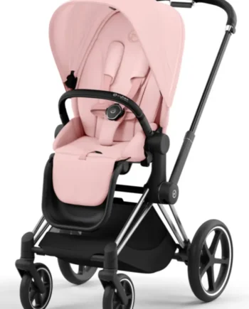 Priam Klapvogn Peach Pink Chrome Black