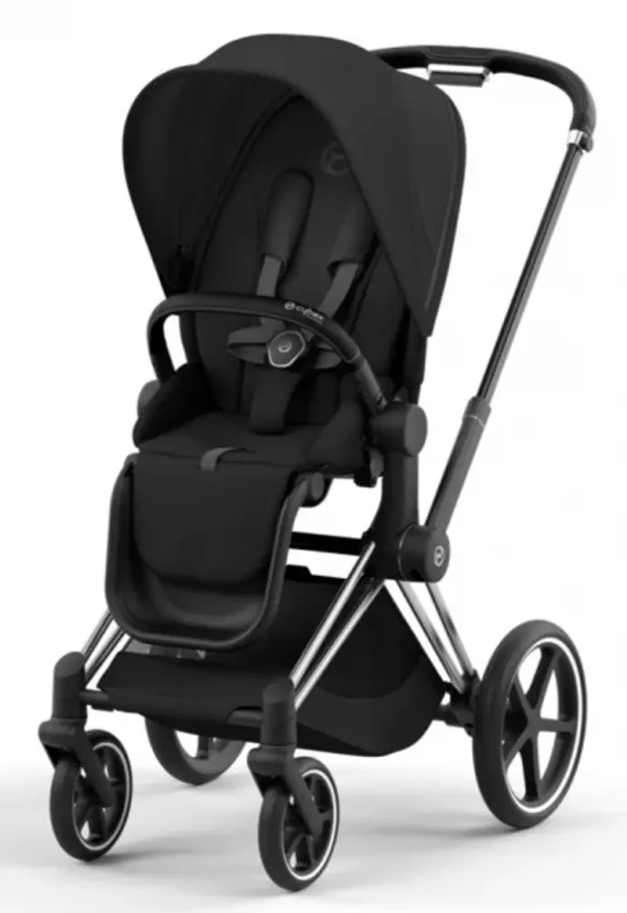 Priam Klapvogn Sepia Black Chrome Black