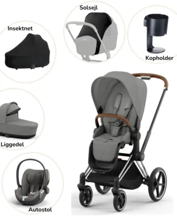 Priam Pakke Mirage Grey Chrome Brown