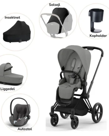 Priam Pakke Mirage Grey Matt Black Plus