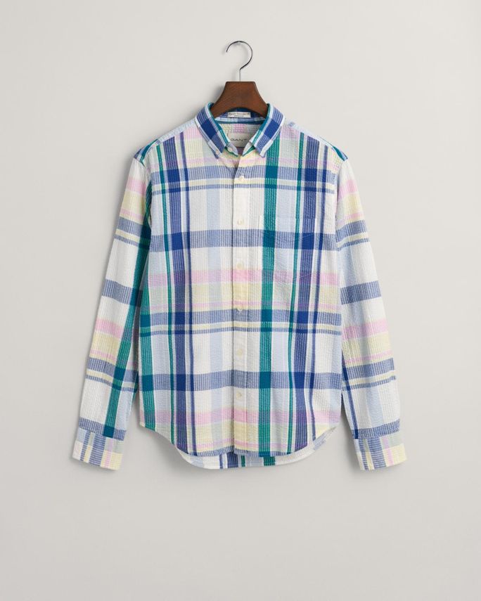 Reg Seersucker Madras Shirt