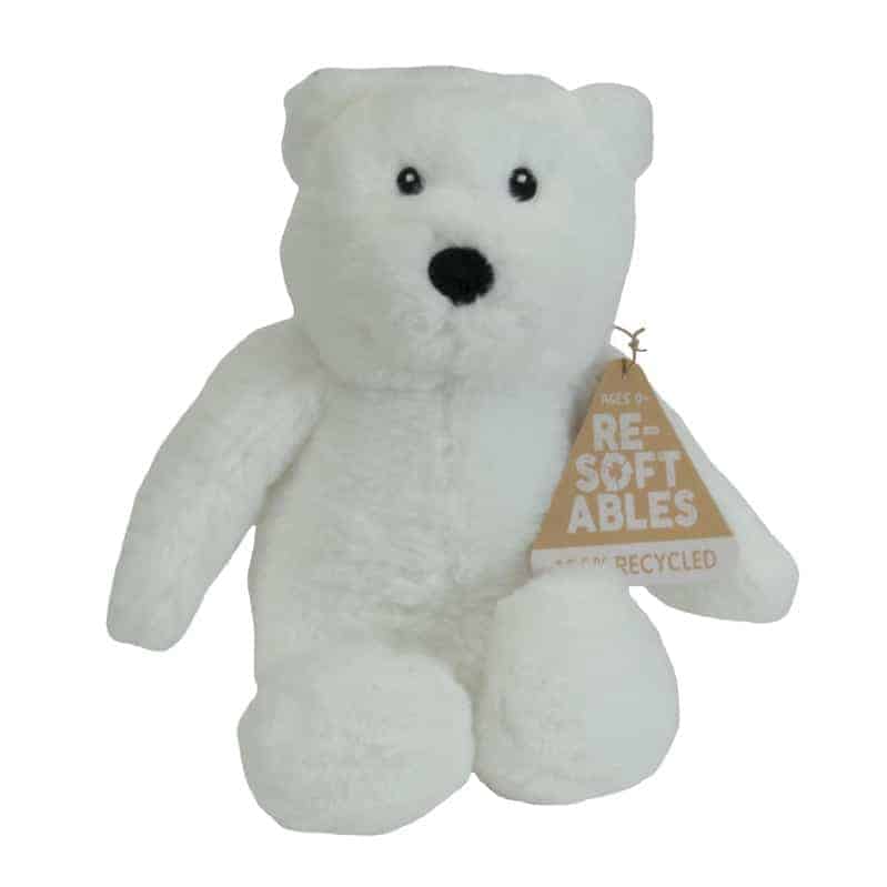 Resoftables Bamse Hvid 25 Cm