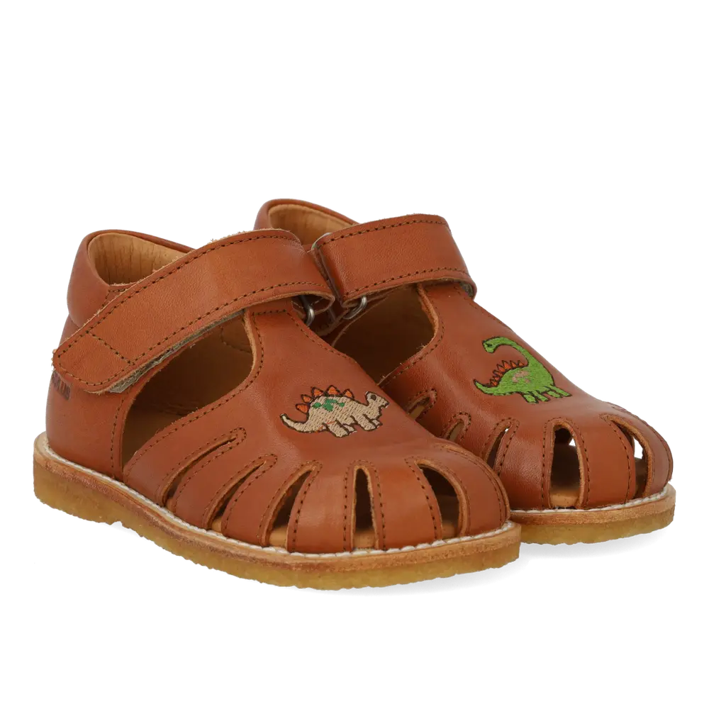 Sandal Dino Broderi Cognac 20