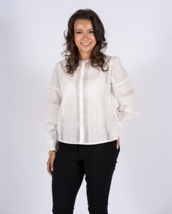 Sasia Alba Dame Skjorte Cloud Dancer White