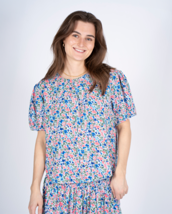 Sasia Alma Dame Bluse Cashmere Blue 12