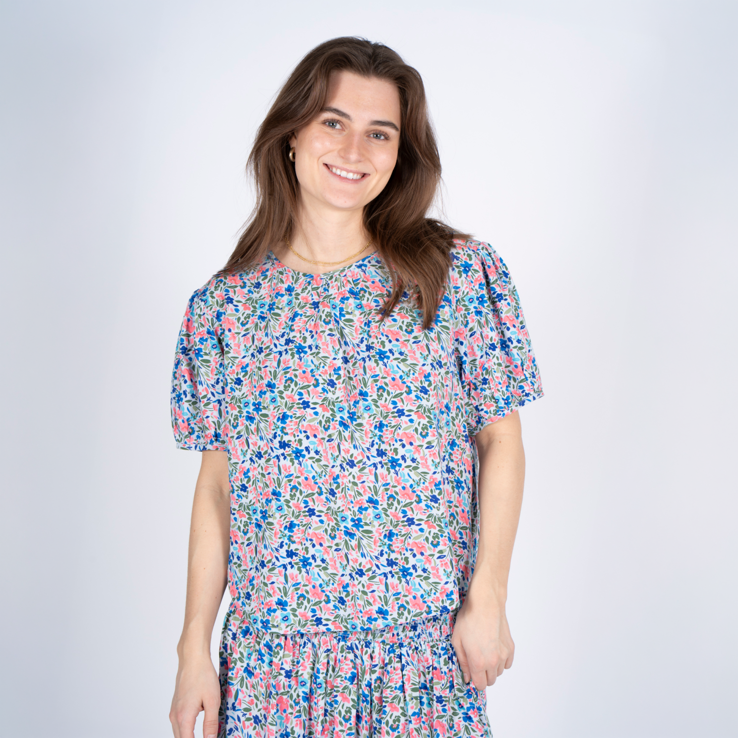 Sasia Alma Dame Bluse Cashmere Blue 12