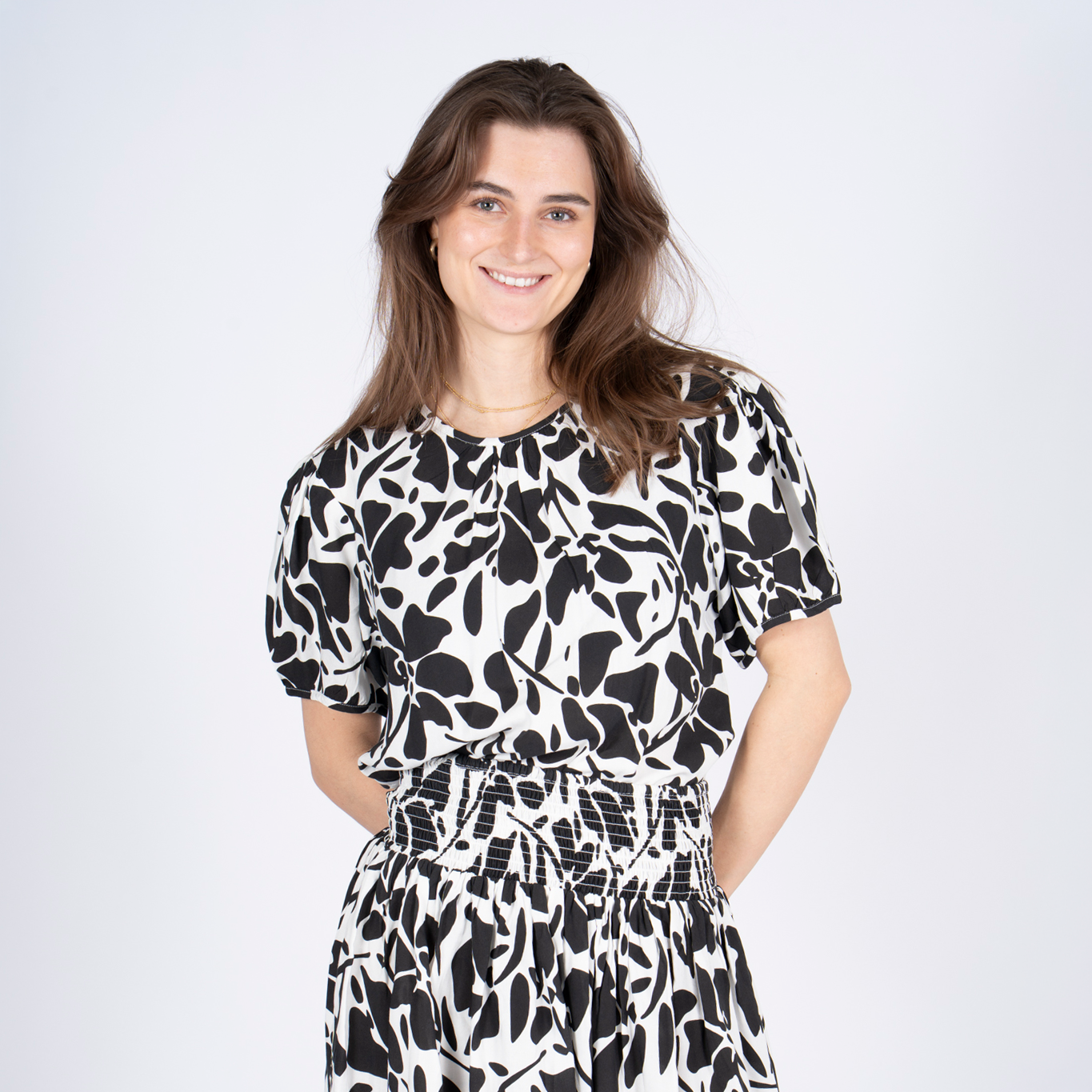 Sasia Alma Dame Bluse Cloud Dancer White
