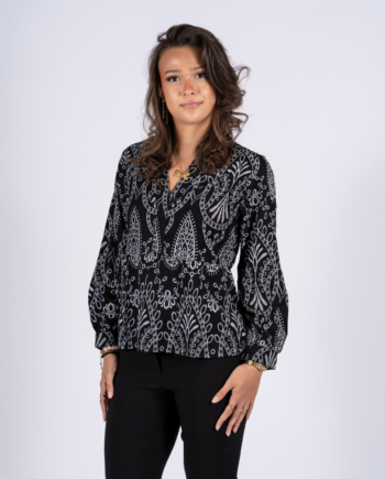 Sasia Aya Dame Bluse Black Beauty