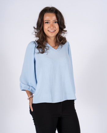 Sasia Beatrix Dame Bluse Cashmere Blue