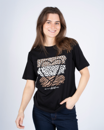 Sasia Billy Dame  -shirt Black Beauty