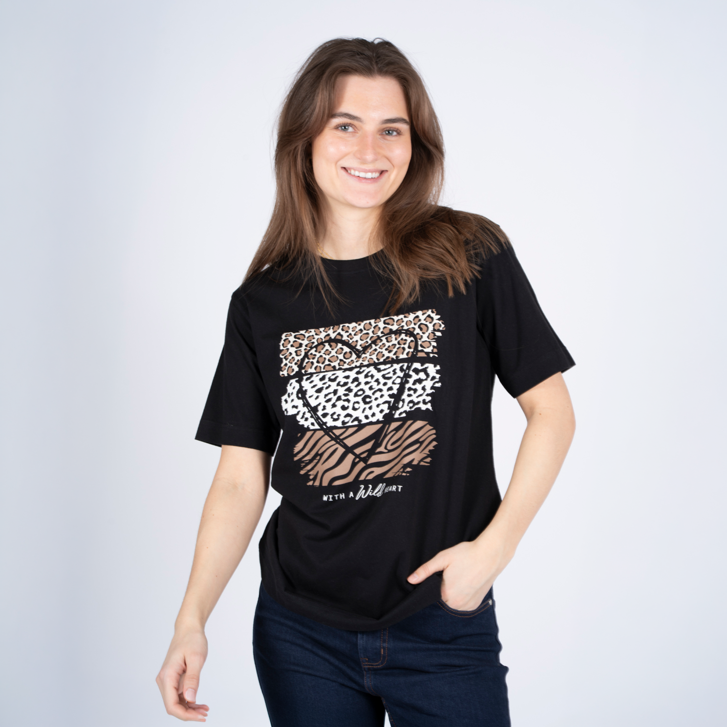 Sasia Billy Dame -shirt Black Beauty