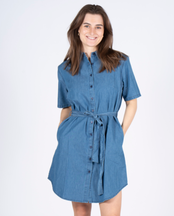 Sasia Charline Dame Kjole Cashmere Blue