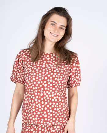 Sasia Dame Bluse Marsala Brown