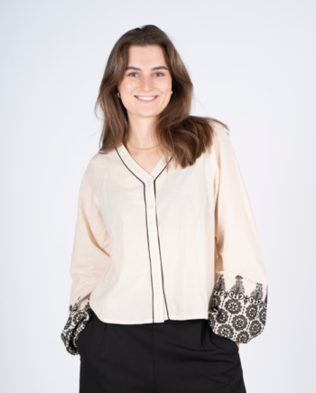 Sasia Dame Skjorte Sandshell Beige