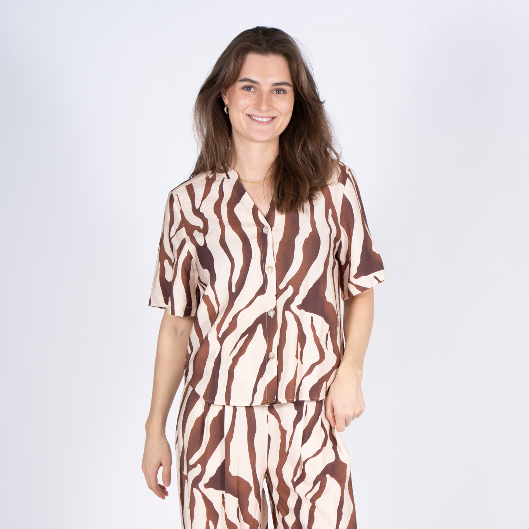 Sasia Dame Skjorte Sandshell Beige