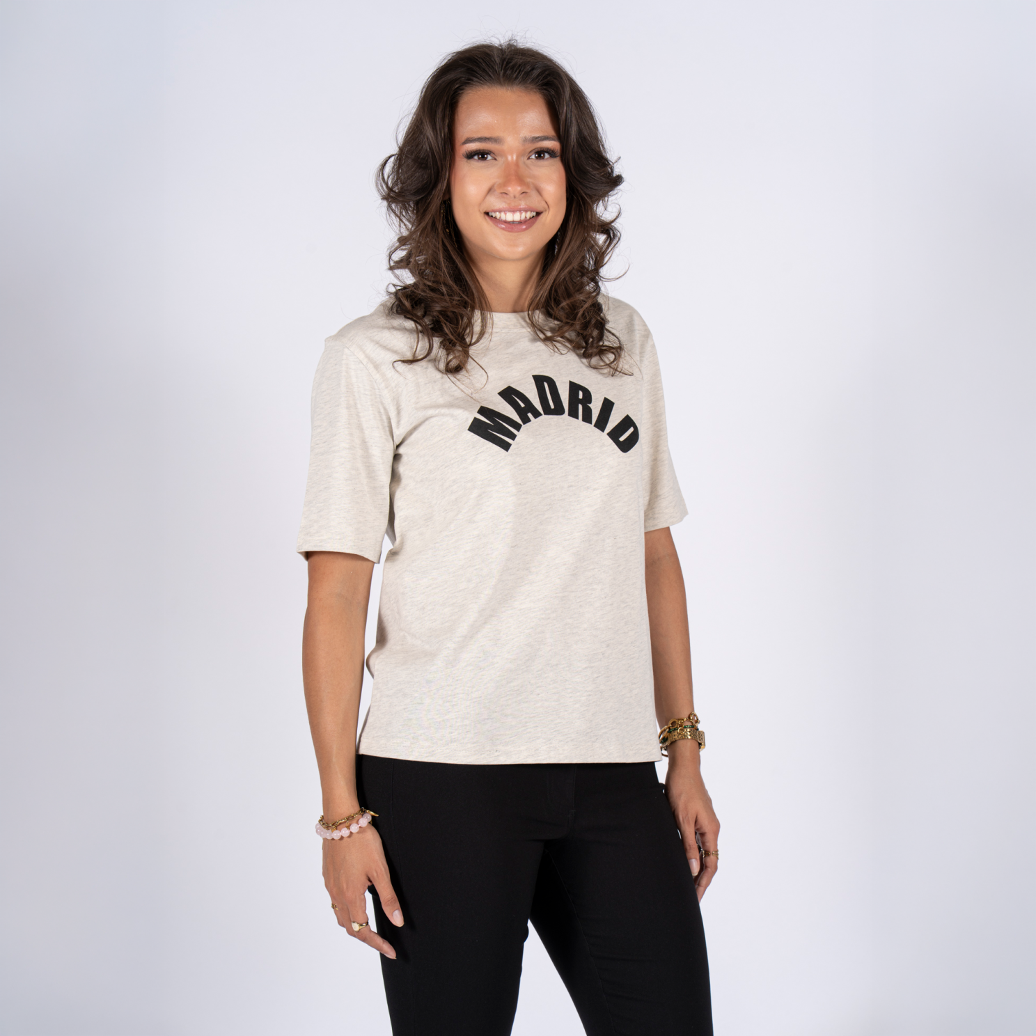 Sasia Daphne Dame  -shirt Whitecap Gray