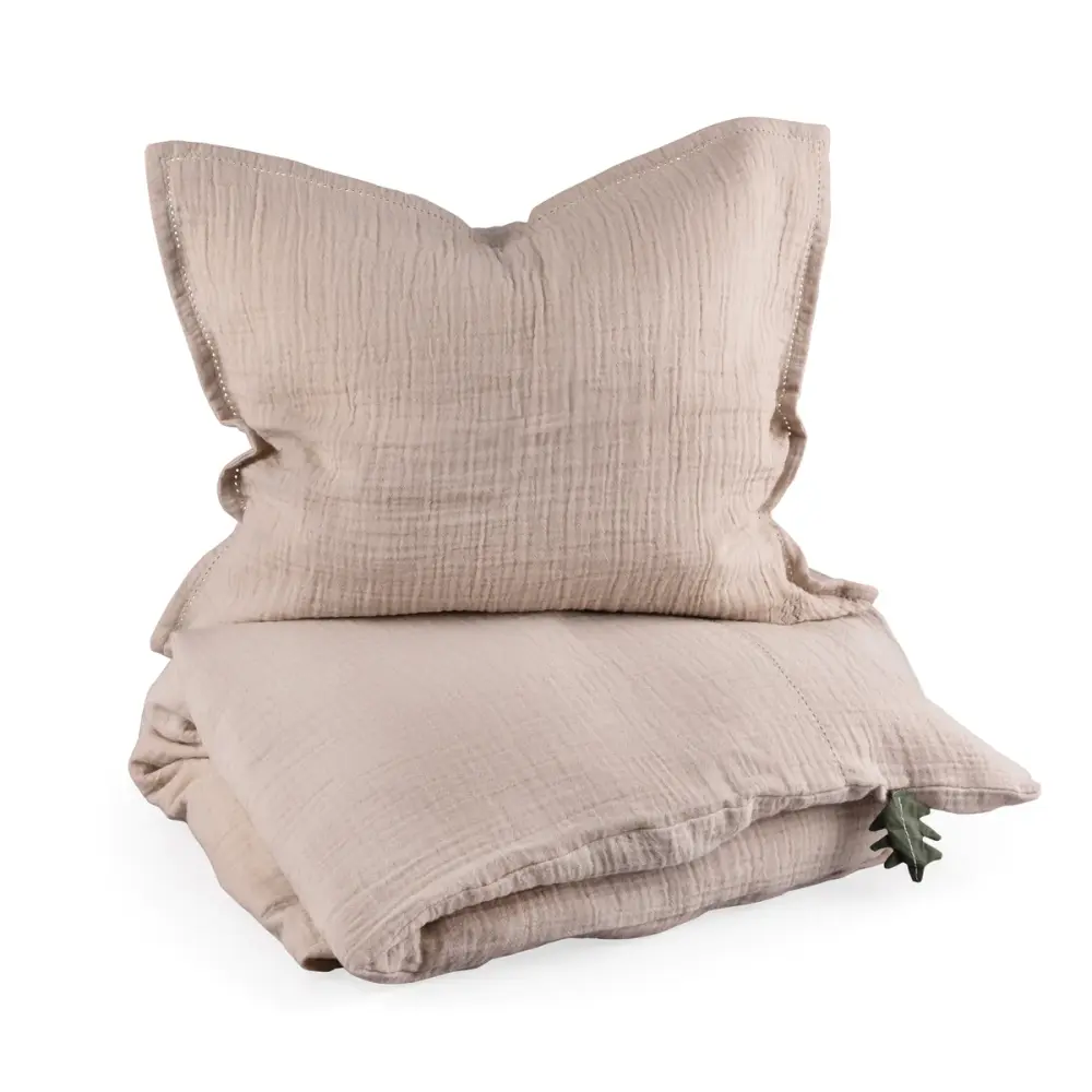 Baby Sengetøj Musselin Seabreeze Beige