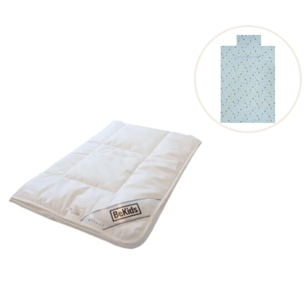 Silke Babydyne Med Sengetøj Blue Fog