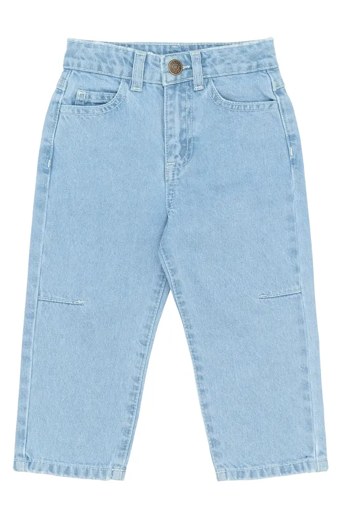 Silvio Barrel Fit Jeans Light Blue Denim 98