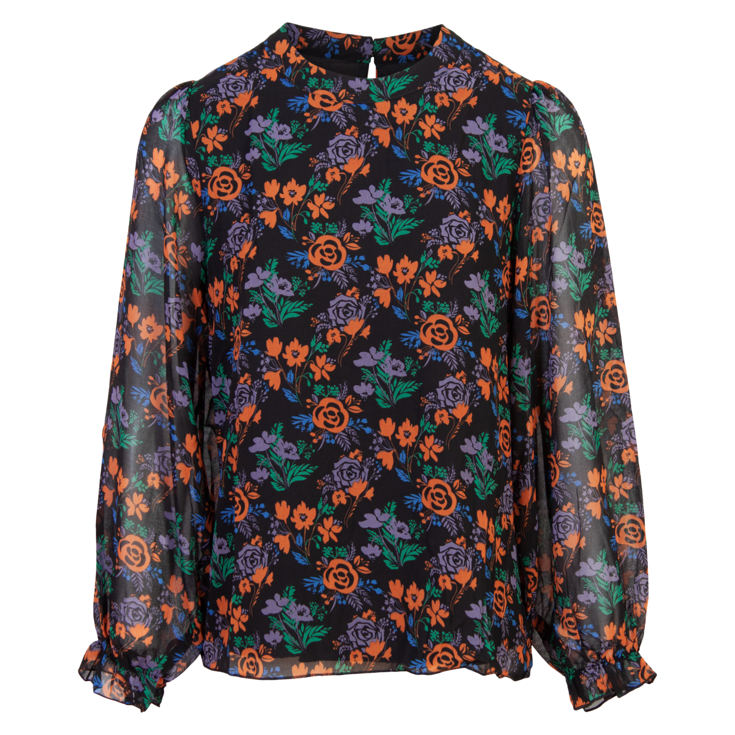 Sirup Dame Bluse Orange Flower
