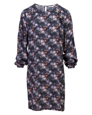 Sirup Dame Kjole Dark Navy Aop
