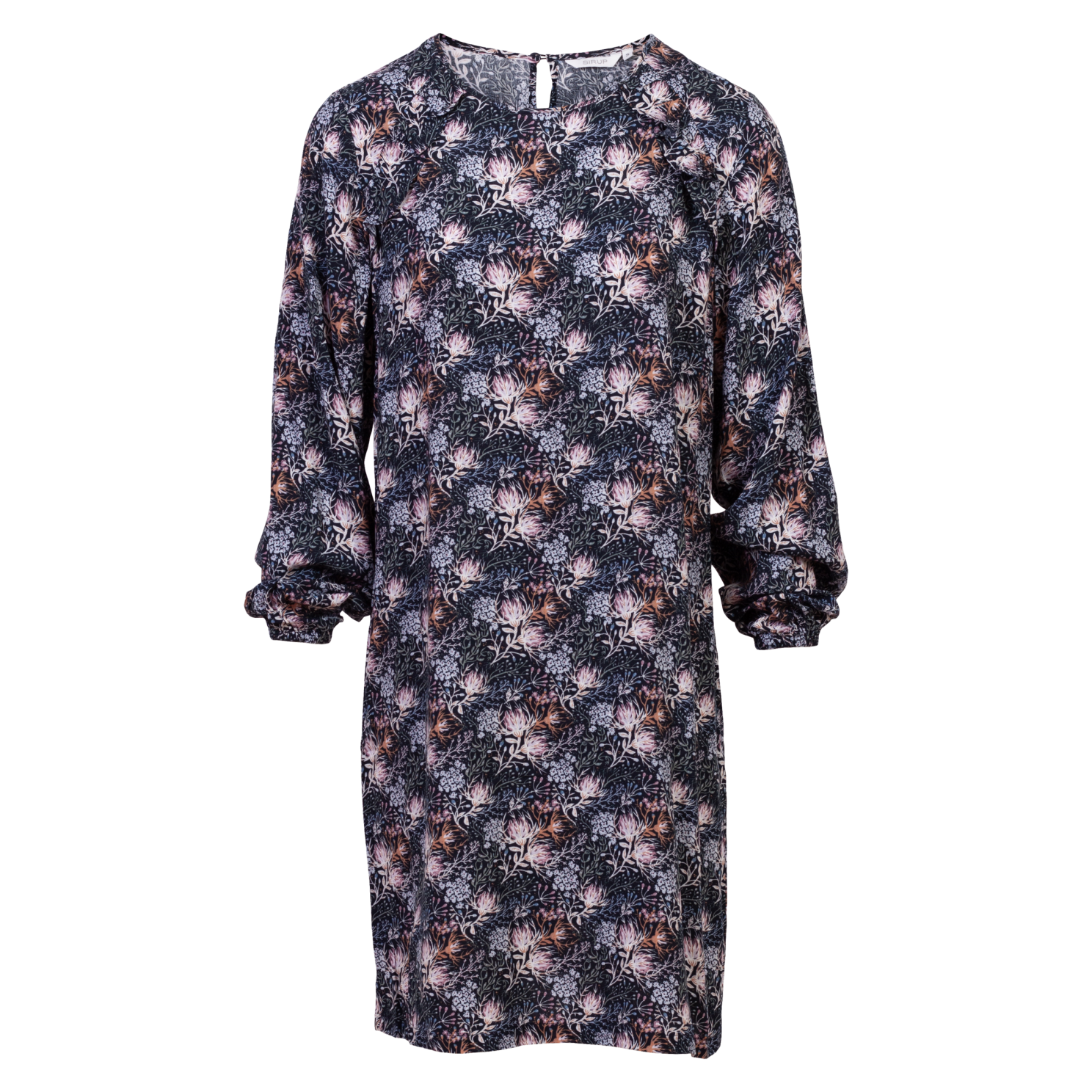 Sirup Dame Kjole Dark Navy Aop