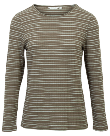 Sirup Dame Langærmet  -shirt Stone Gray Grey Melange Combo