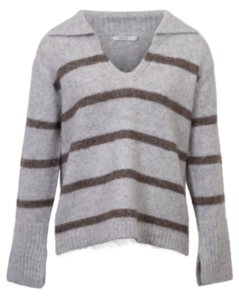 Sirup Dame Striktrøje Light Grey